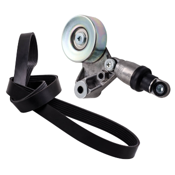 Compatible for Nissan Patrol GU Y61 ZD30 3.0L 2000-2007 Drive Fan Belt + Tensioner Assembly
